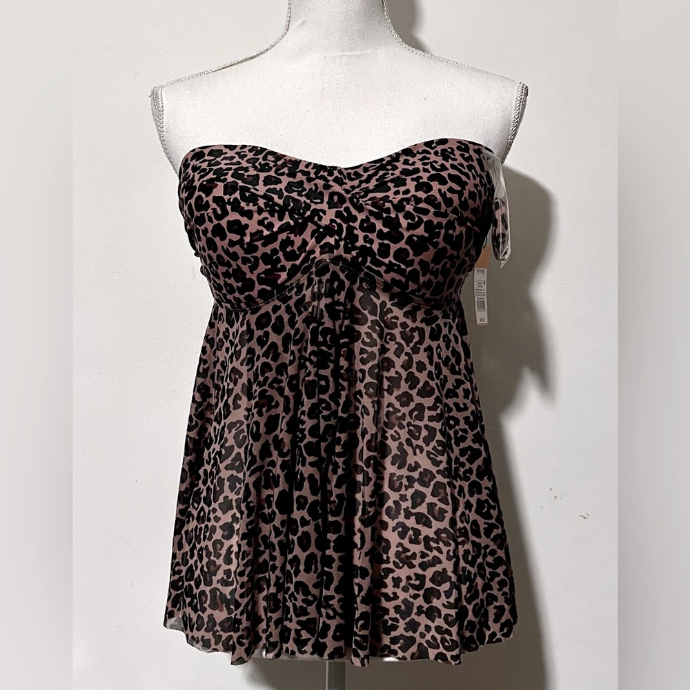 Kona Sol Sheer Strapless Top
